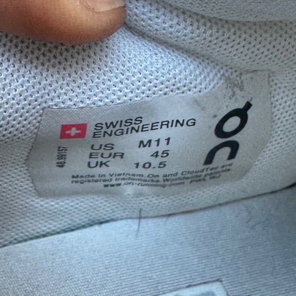 On Cloud The Roger Centre Court Leather Sneakers Men's Size 11 White Shoes - Picture 6 of 14